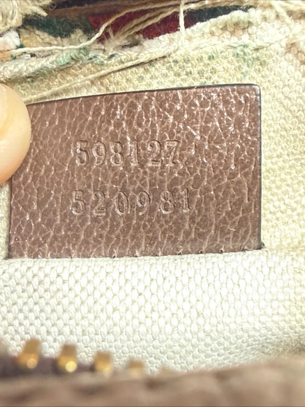 Gucci Brown GG Supreme Messenger with Green and Red Web cross body